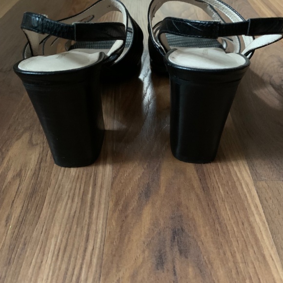 Madewell Intentionally Blank Black Leather Heel Sandal - Picture 6 of 8